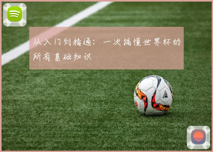 从入门到精通:一次搞懂世界杯的所有基础知识