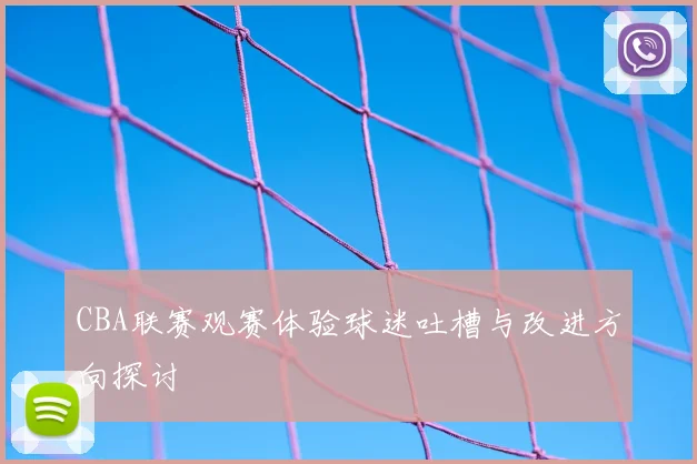 CBA联赛观赛体验球迷吐槽与改进方向探讨